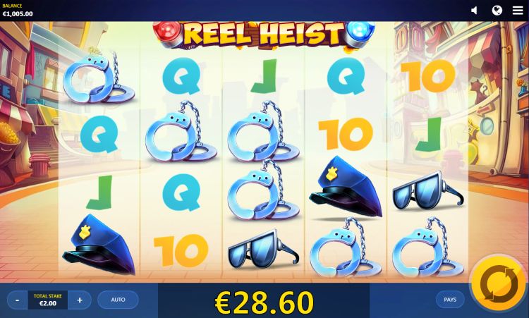 Reel heist slot machine